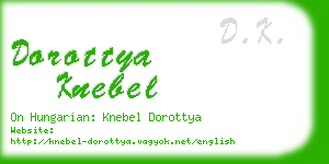 dorottya knebel business card